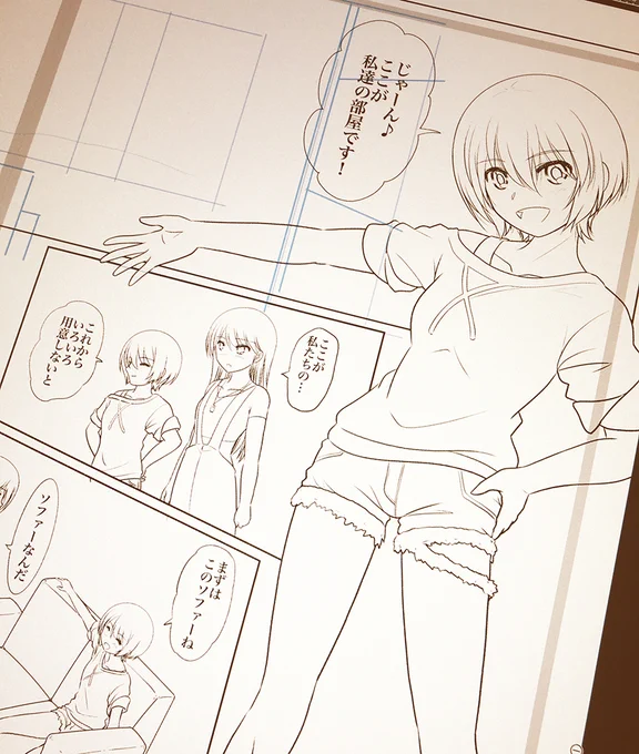 ジークアクス新刊二冊目進捗。
『その後のジークアクス(仮)』… EDのマチュニャアン漫画執筆中ー。 