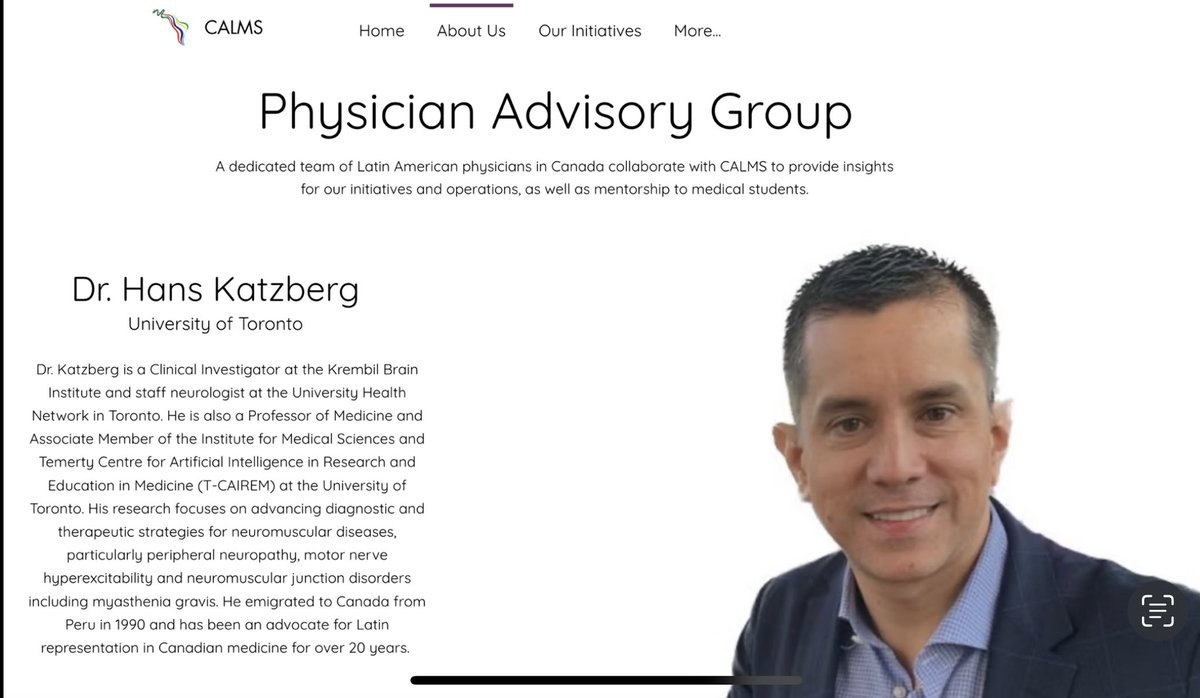 crampologist's tweet photo. 🇨🇦 Honoured to serve on the CALMS Physician Advisory Group!
As a neurologist, I am proud to support the next generation of Latinx physicians in Canada.
We foster community, mentorship &amp; advocacy nationwide.

🔗 https://t.co/EbR2JtaTEA

#CALMS #LatinxInMedicine #HealthEquity https://t.co/pWNBovyt2Y