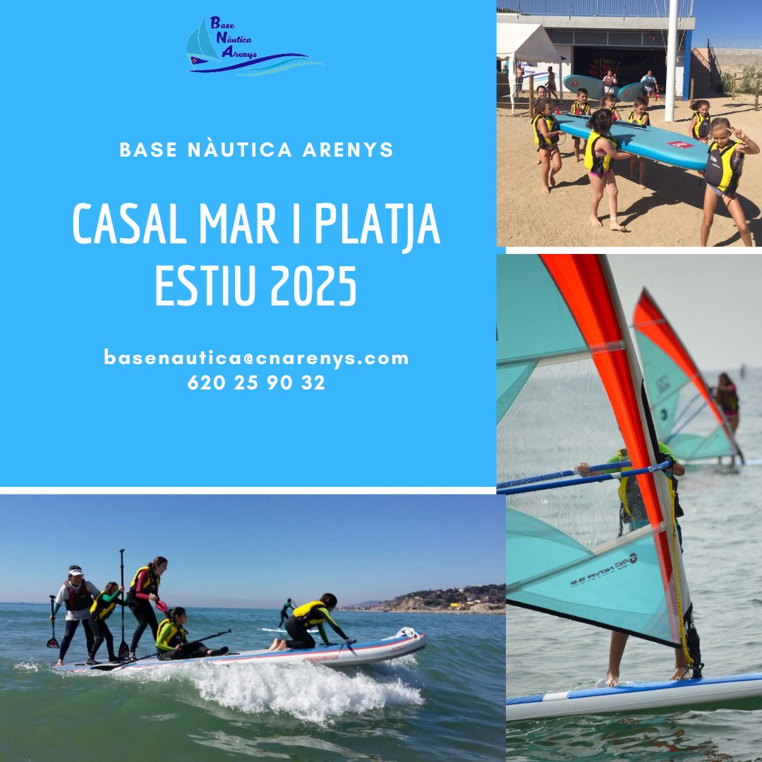 A partir de l'1 de maig podeu fer les inscripcions al següent enllaç:
escuelavela-cnarenys.sailti.com/ca/escuela/cas…
#casalbnam #estiu #esportsdemar
<a href="/radioarenys/">Ràdio Arenys</a> <a href="/AjArenys/">Aj. Arenys de Mar</a>  <a href="/EsportiuMaresme/">Esportiu Maresme</a> <a href="/BuscaXescolares/">BuscaExtraEscolares</a> <a href="/radiocanetdemar/">Ràdio Canet</a> <a href="/BCNmoltmes/">Barcelona és molt més</a> <a href="/esportcat/">Esports</a> <a href="/EsportsDiba/">Esports Diputació de Barcelona</a> <a href="/CostaBcnMaresme/">Costa Bcn-Maresme</a>