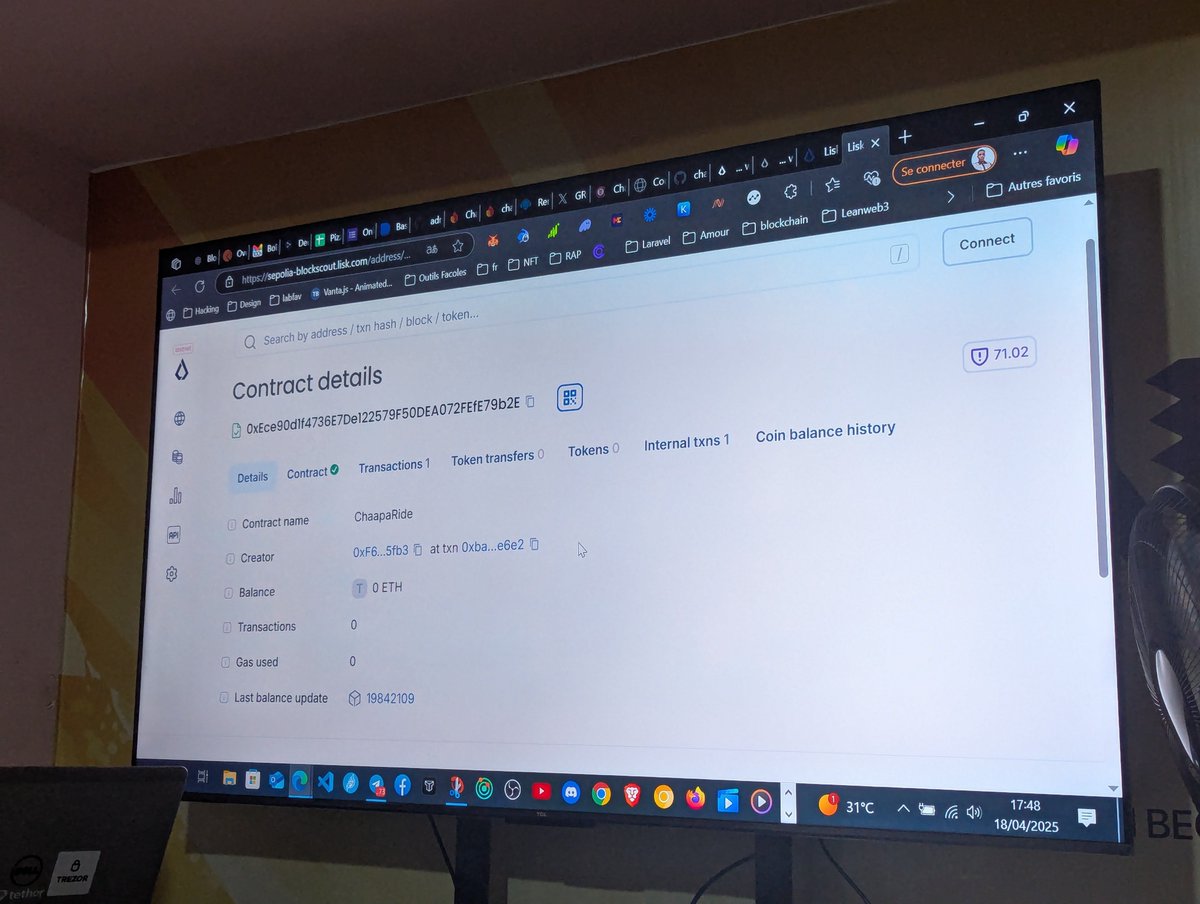 chaaparide's tweet photo. Contract deployed on testnet and verified with a security level of 71% https://t.co/CCXz0UH8Wc