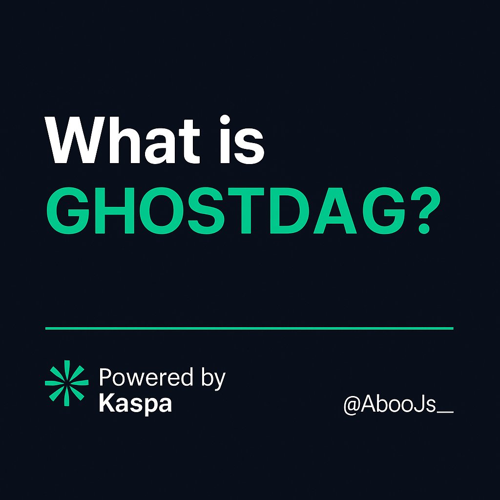 AbooJs_'s tweet image. Forget traditional blockchains.
Kaspa’s GHOSTDAG is the future and here’s why. 🚀
#Kaspa #Crypto #Bitcoin