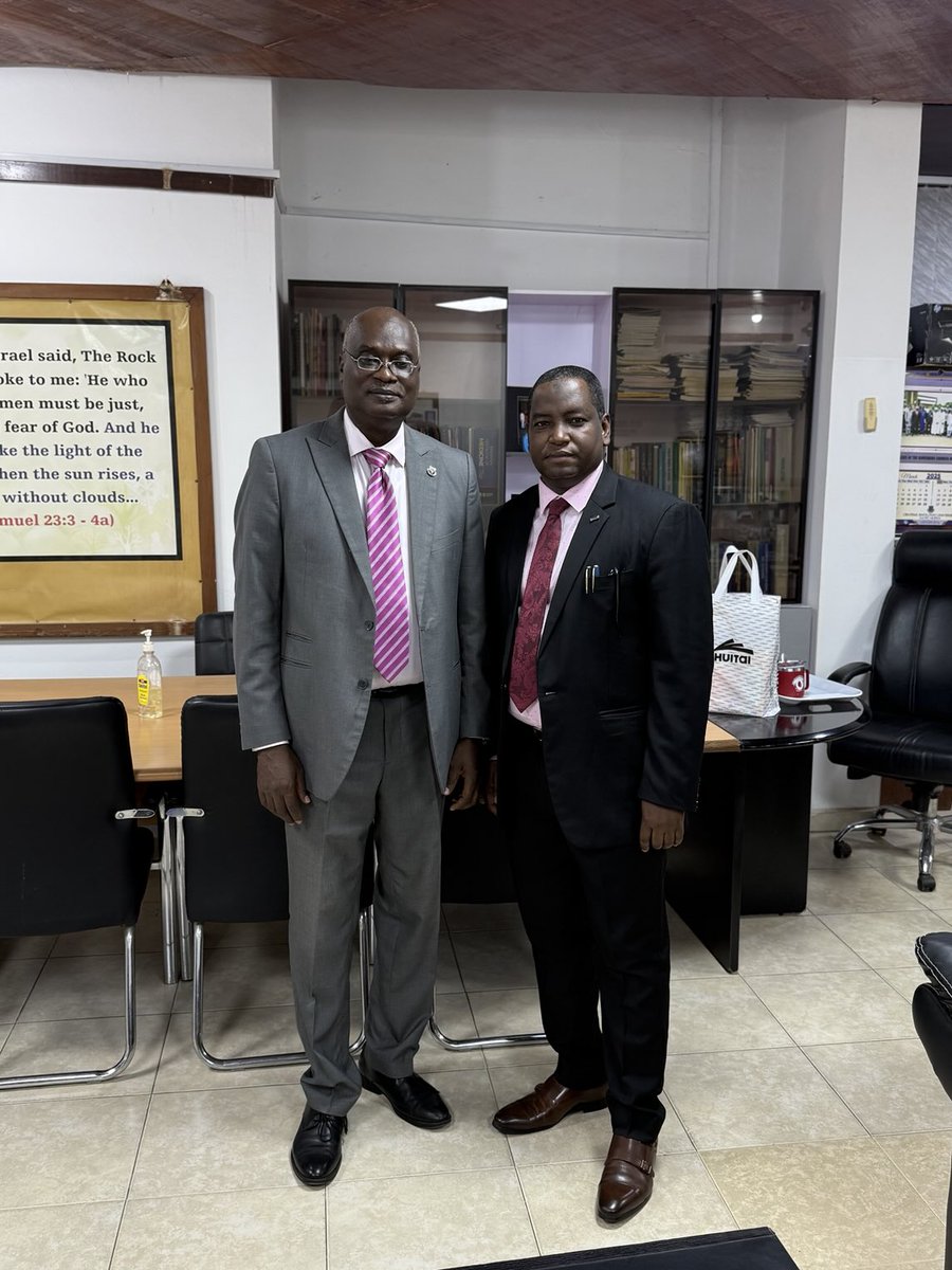 chsoau's tweet image. Post induction courtesy call on the Provost by the Head of Registration, Medical & Dental Council of Nigeria, Dr T.A. Mandaka