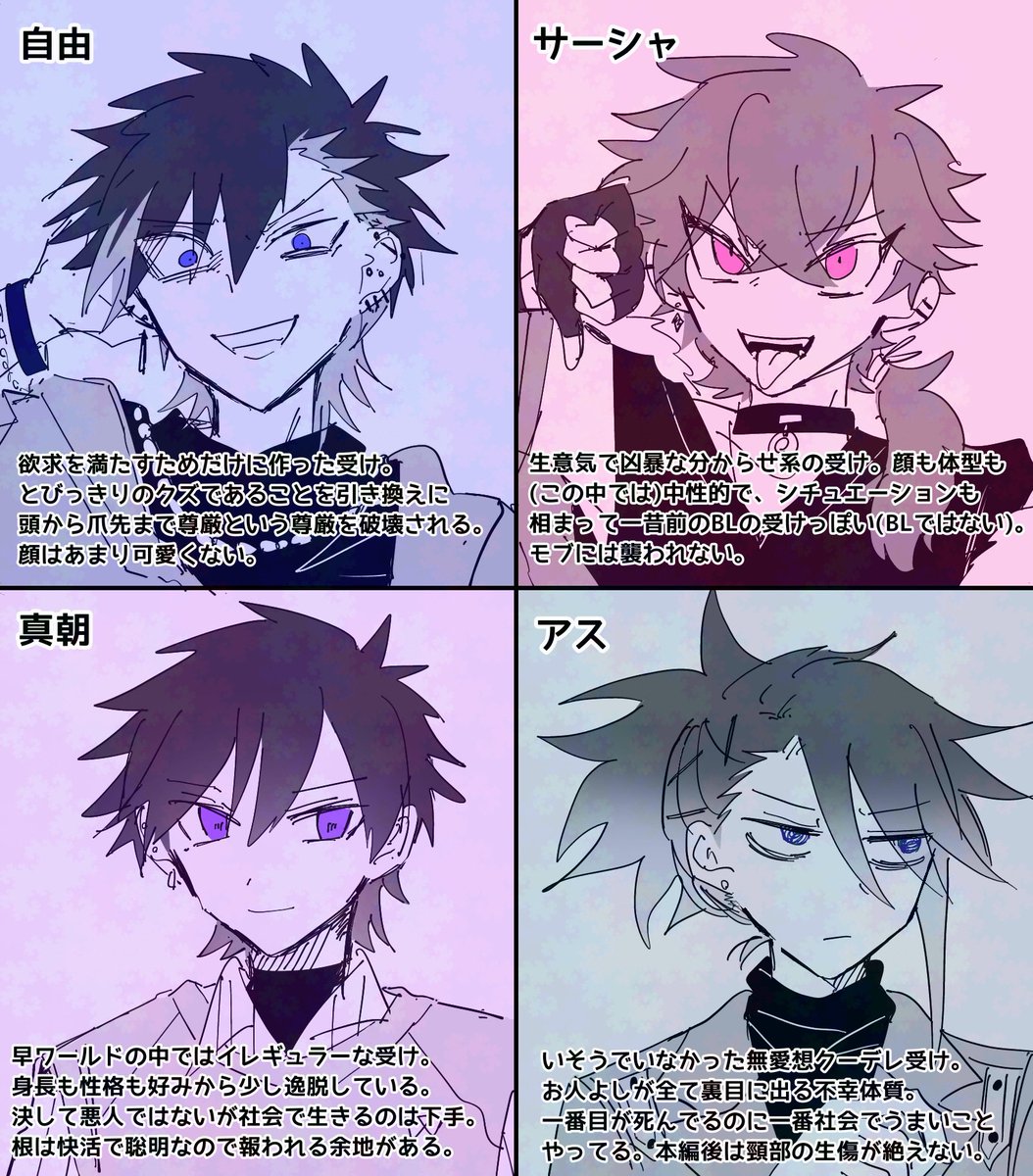 めちゃくちゃ昔に描いたヤツに加筆した(右下) 