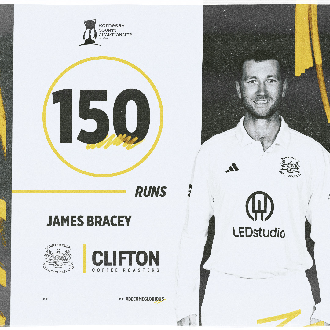 Bracey brings up his 150 the very next ball!!!!

The one club man rains runs 🏏

#BecomeGlorious