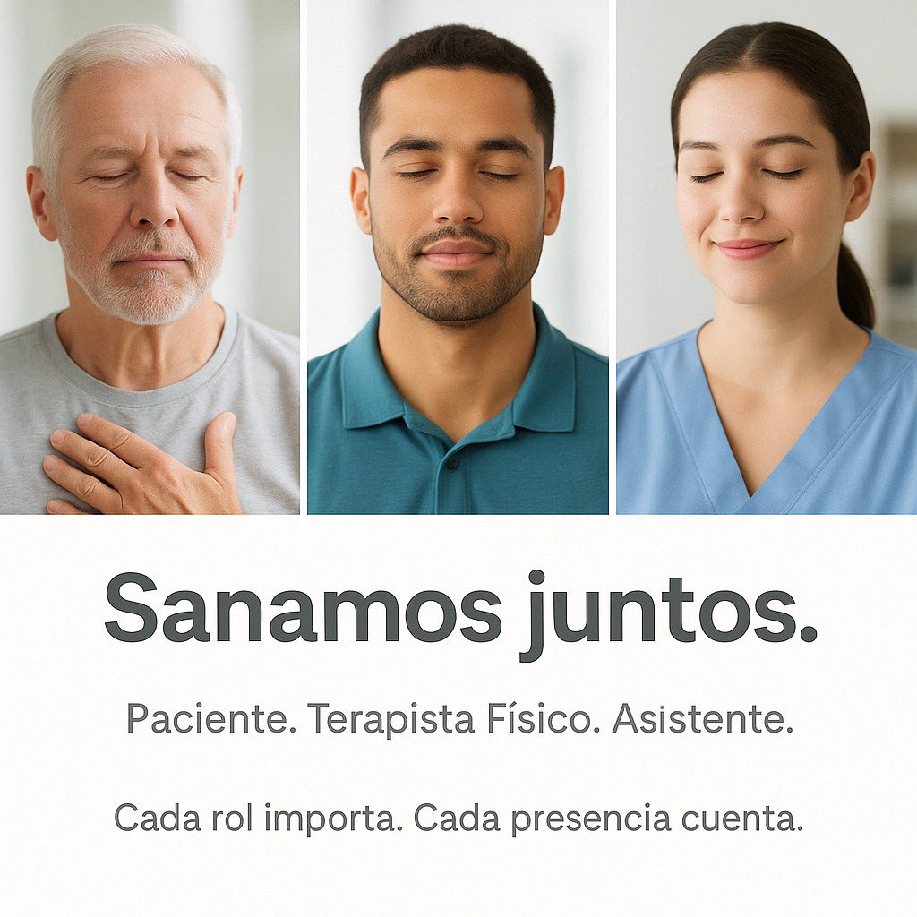 TFPuertoRico's tweet photo. Una terapia física exitosa no es solo técnica.
Es acompañamiento, empatía y compromiso mutuo.

El paciente que confía,
el Terapista Físico que guía,
y el Asistente de Terapia Física que apoya cada paso.

Sanar es un trabajo en equipo. https://t.co/kqlWBCQ7ix
