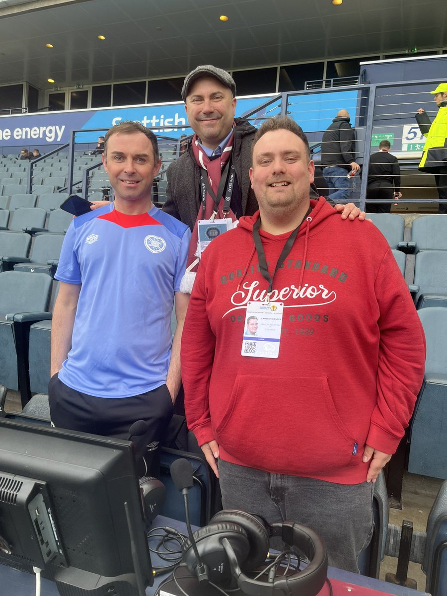 Media Duties 

A place in the Scottish Gas Scottish Cup Final at stake

On Commentary 🎤⚽️