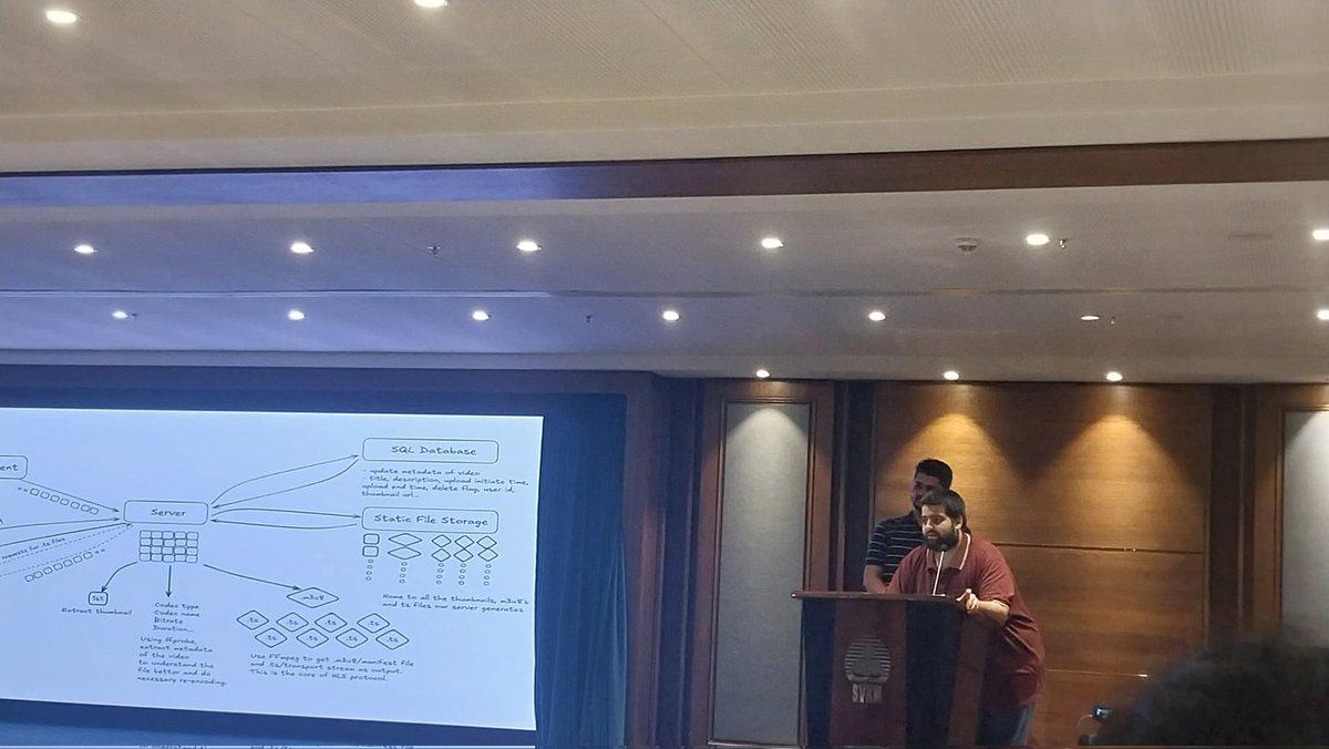 MumbaiFOSS's tweet image. What a talk on Chunk by Chunk: How We Built an HTTP Live Streaming Server by Dheeraj Lalwani and Chirag Lulla π₯π₯