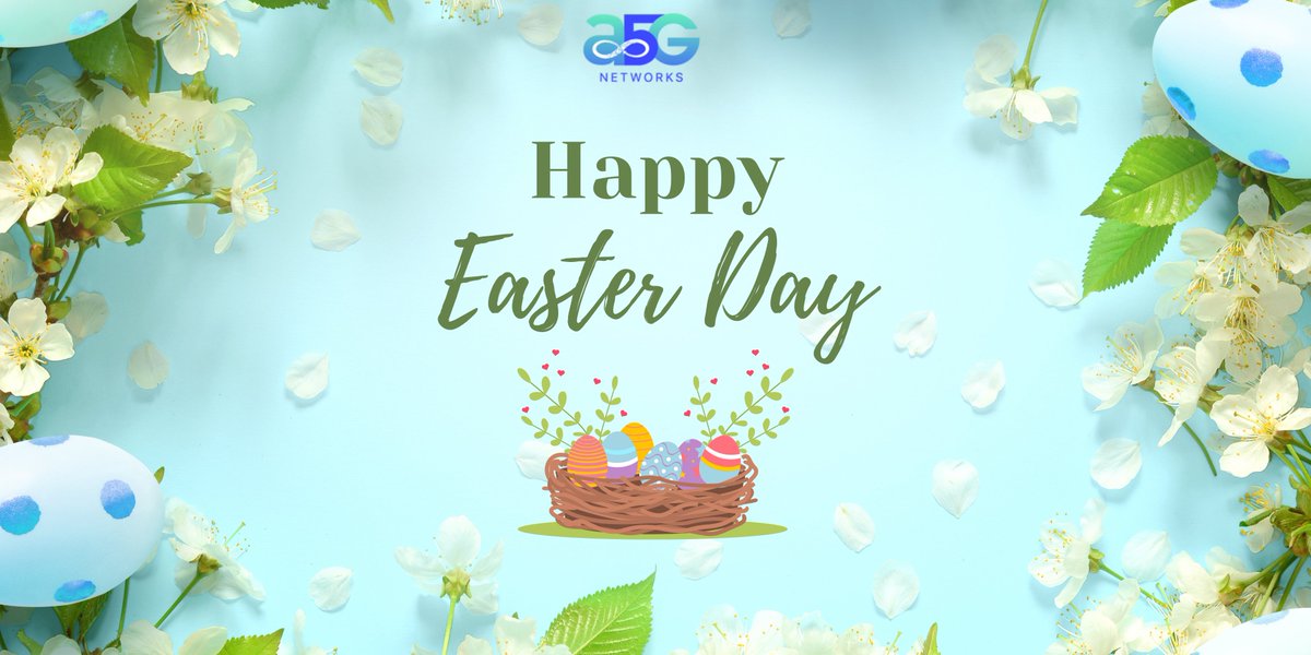 We believe in renewal, hope, and the power of fresh beginnings—values that resonate deeply with the spirit of Easter.
 
May this season bring you peace, happiness, and the opportunity to celebrate with Family and friends. 
 
Happy Easter from all of us <a href="/A5gNetworks/">A5G Networks</a> 

#HappyEaster