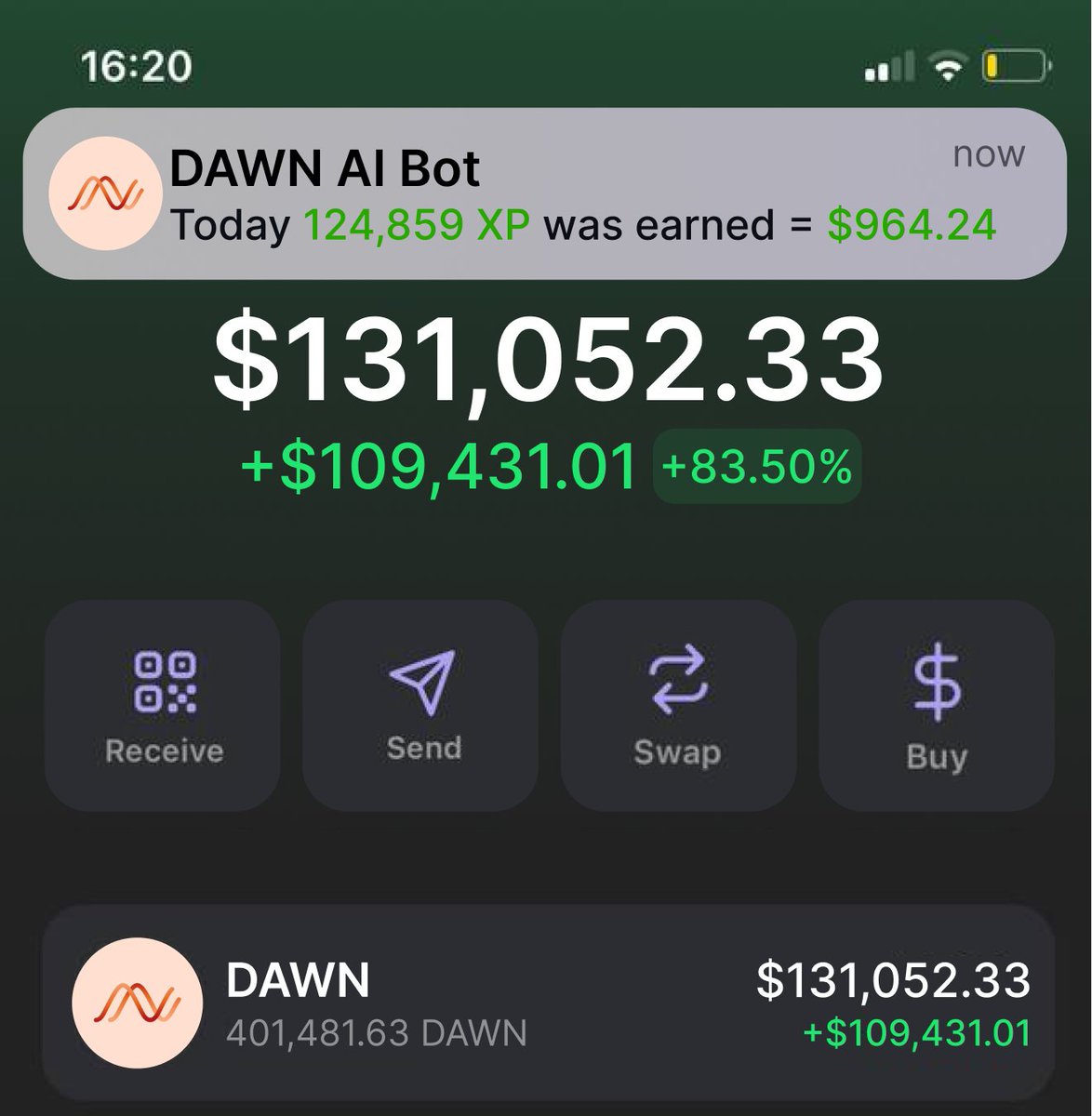 gmulun's tweet image. ChatGPT + Dawn = $900/day!

No coding experience needed and completely free...

Here’s how to launch BOT in 5 min &amp;amp; earn ~$200/day 🧵👇