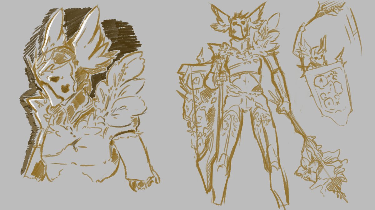 Candlest0's tweet photo. Floral Knight concept https://t.co/fWDpfLNqCe