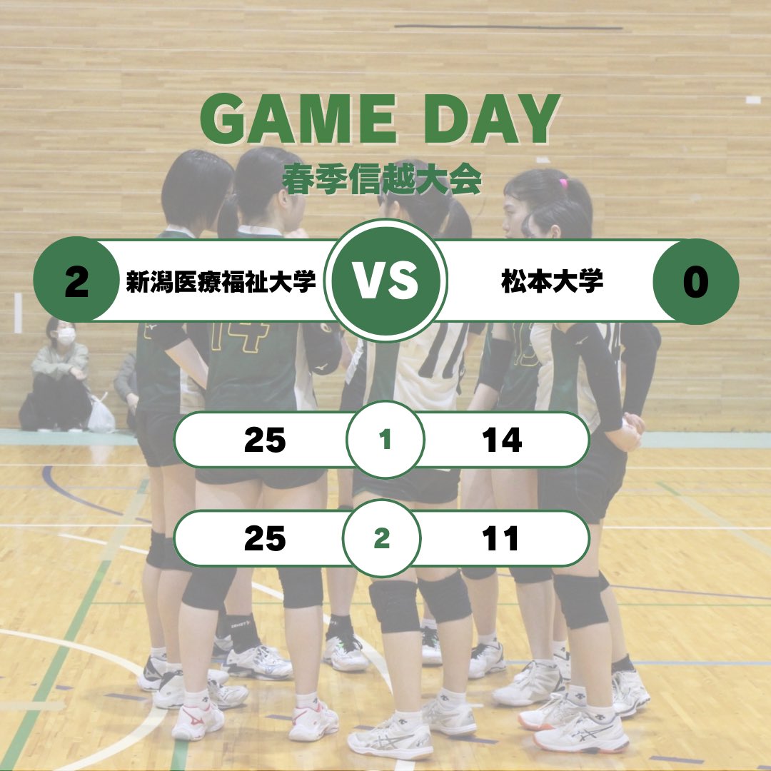新潟医療福祉大学 女子バレーボール部 tweet media
