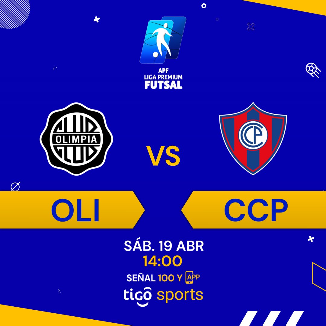 ¡HAY FUTSAL!

🆚Olimpia y Cerro Porteño animan este sábado una nueva edición del superlclásico en la #LigaPremium.

📺En vivo desde las 14:00 por Tigo Sports.

#FutsalAPF