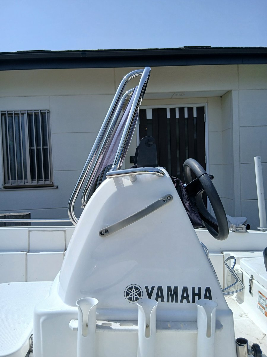 tripletsboat's tweet photo. ヤマハ　ベイスポーツ16にワンオフセンターコンソールレール取り付け完了💪

明日引き取りに来てくださるとのことで
喜んでいただけたら嬉しいですねぇ～

#ワンオフ
#ボートレール https://t.co/5nYO3oB2Y5