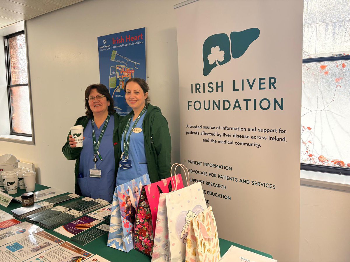 Irish Hepatology Nurses Association (IHNA) (@irishlivernurse) on Twitter photo Well done to the Liver Nurses in <a href="/LiverBeaumont/">BeaumontHepatology</a> highlighting the importance of nutrition this #WorldLiverDay2025
Grab an <a href="/IrelandLiver/">Irishliverfoundation</a> reusable coffee cup to help getting your 3 cups ☕️ a day to support liver health 💚👏🏻 Well done to the Liver Nurses in <a href="/LiverBeaumont/">BeaumontHepatology</a> highlighting the importance of nutrition this #WorldLiverDay2025
Grab an <a href="/IrelandLiver/">Irishliverfoundation</a> reusable coffee cup to help getting your 3 cups ☕️ a day to support liver health 💚👏🏻
