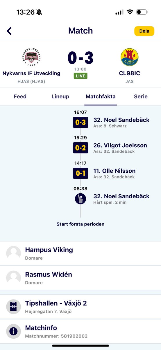 Sandebacks's tweet photo. Drömstart!
Blås av!
#CL98 #JSM https://t.co/VUvfDACXiH