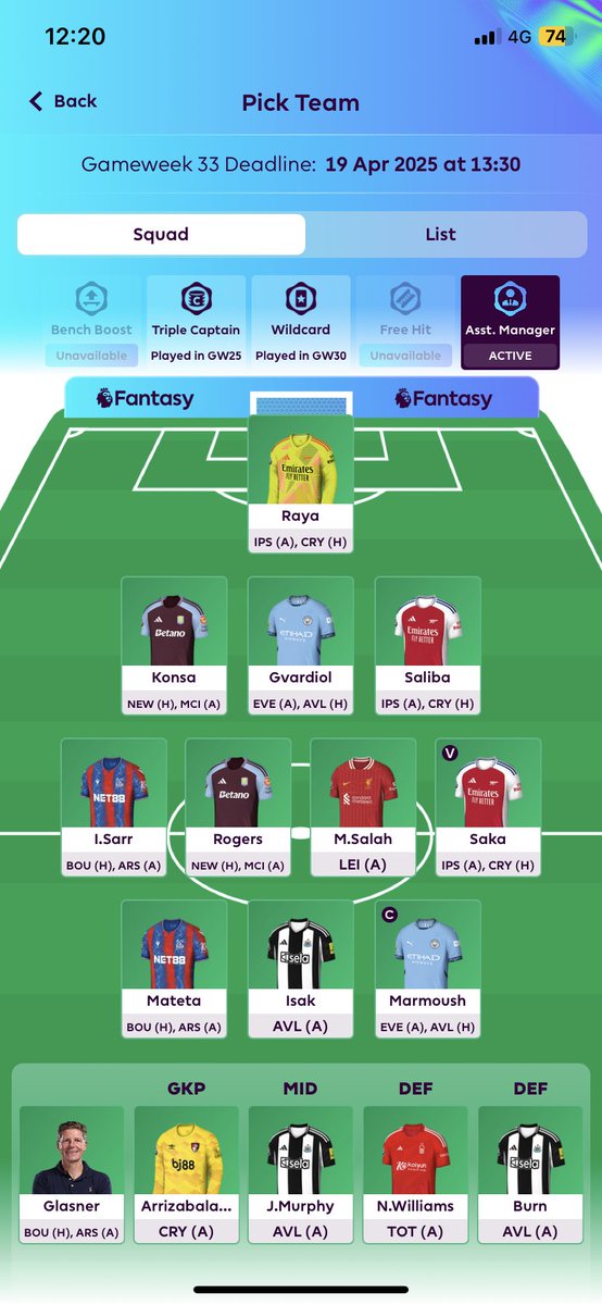 kristofa3sum's tweet photo. @FFH_HQ Salah->KDB for -4 or glasner ->emery https://t.co/bfdc6MLjre