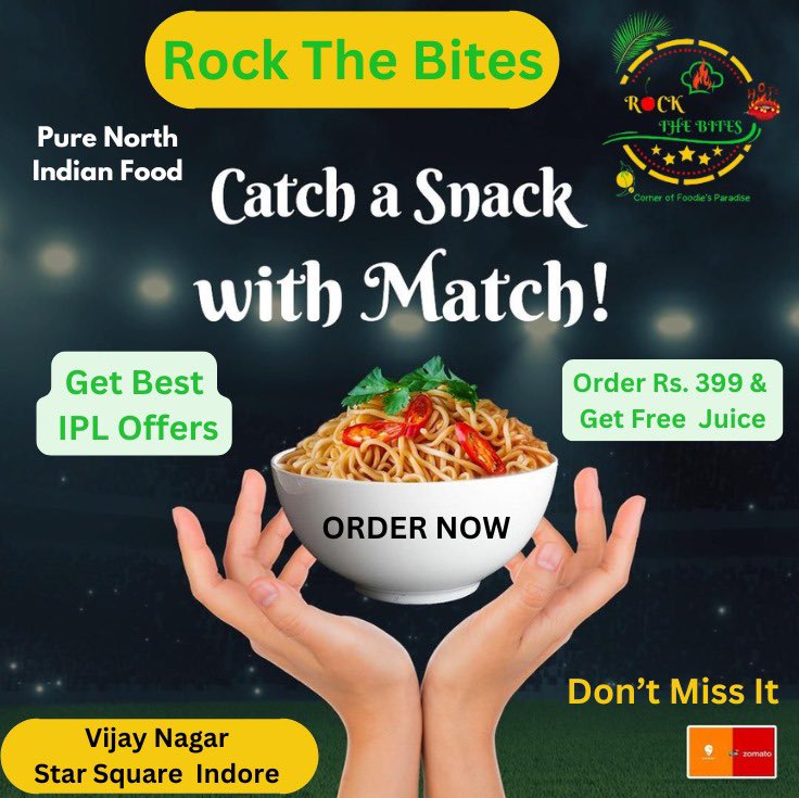 roshs999's tweet photo. #RockThebites #indore #starsquare #vijaynager #pureveg #ipl #cricket  #rohitsharma  #india   #icc #indiancricketteam #worldcup #indiancricket #cricketlovers #bcci #dream #love #teamindia  #cricketfans #trending #memes #instagram https://t.co/5vpRxz4BSX