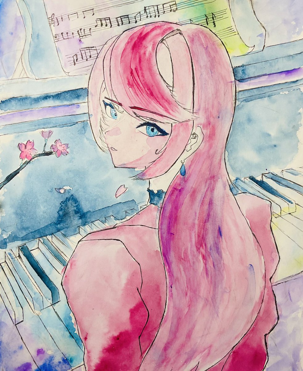 caffeinekure's tweet photo. @mii468656 FF外から参加失礼します。アナログメインで描いているものです　絵に拙いところが多いですが見てくれると幸いです https://t.co/eCJYO2iDcP