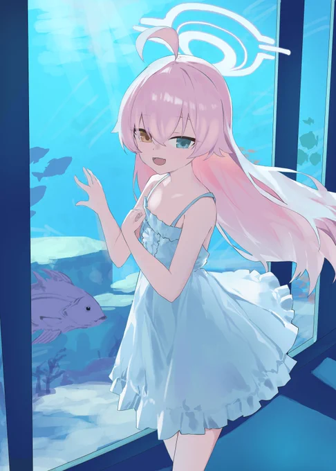 #ブルアカ ホシノと水族館デート 