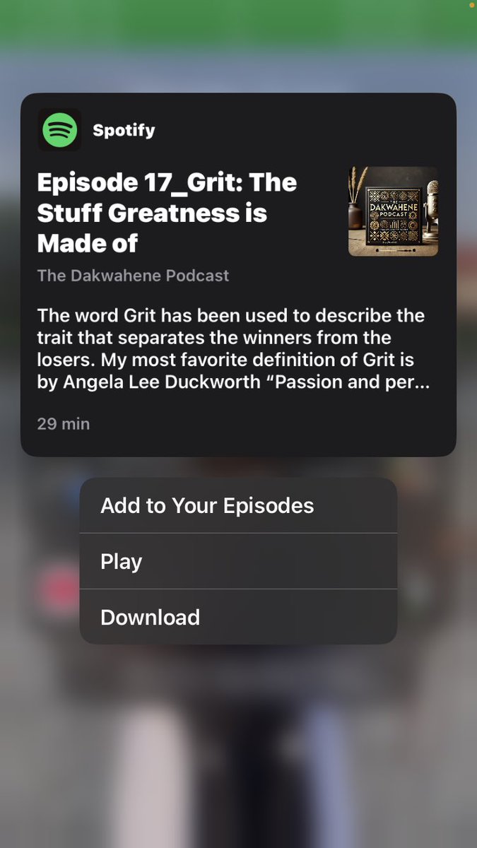 Thedakwahenepod's tweet photo. Huge thanks to @angeladuckw for inspiring this episode. It’s been weeks in the making talking about Grit. Notable mentions include @naval, @paulg who I borrowed the Quote of the Week from.
“It’s not your idea that matters most but the determination with which you execute it.” https://t.co/hAyCB25rzE