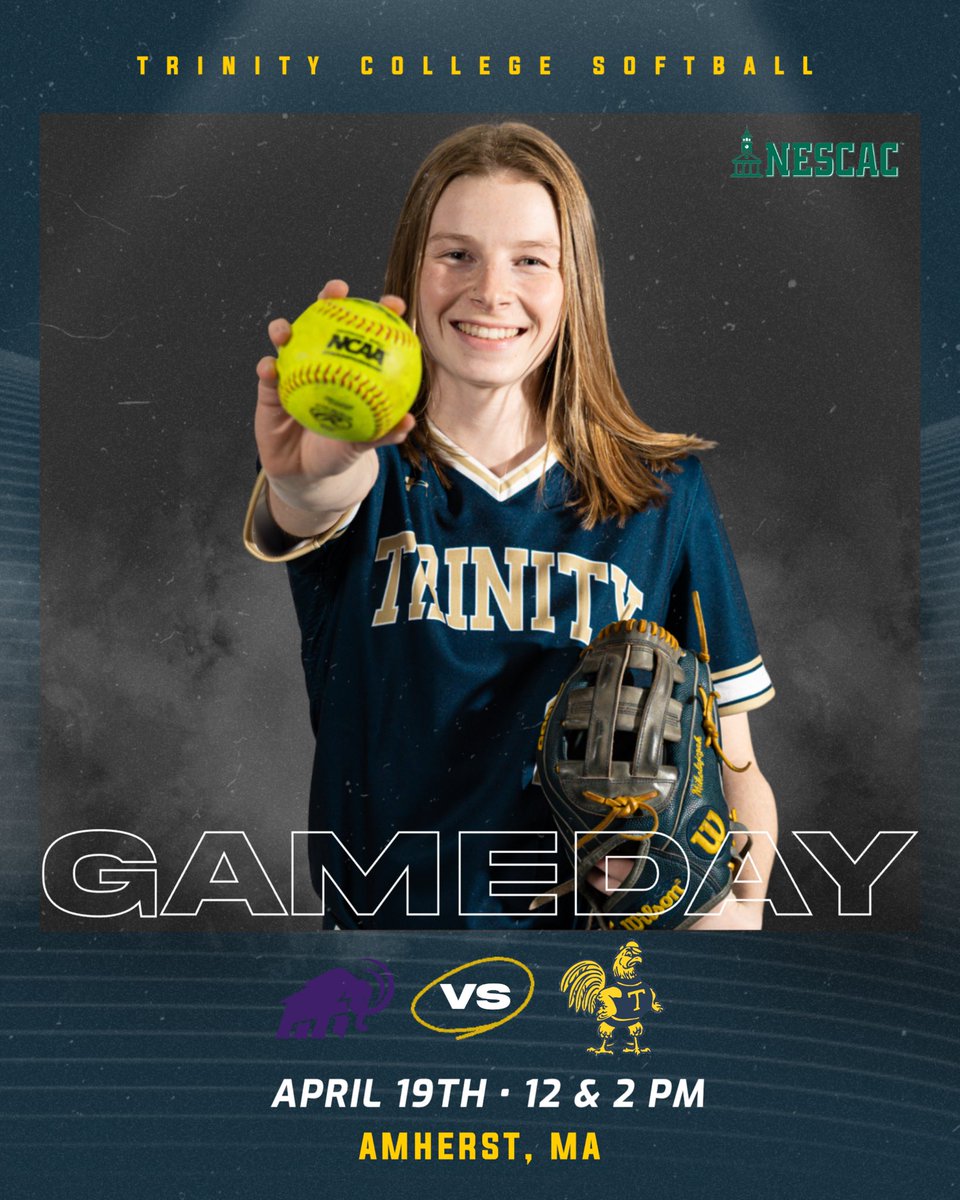 GAMEDAY‼️

Conference Double Header 🆚 Amherst College

⏰ 12:00 &amp; 2:00 PM

📍Amherst, MA

#RollBants 🥎