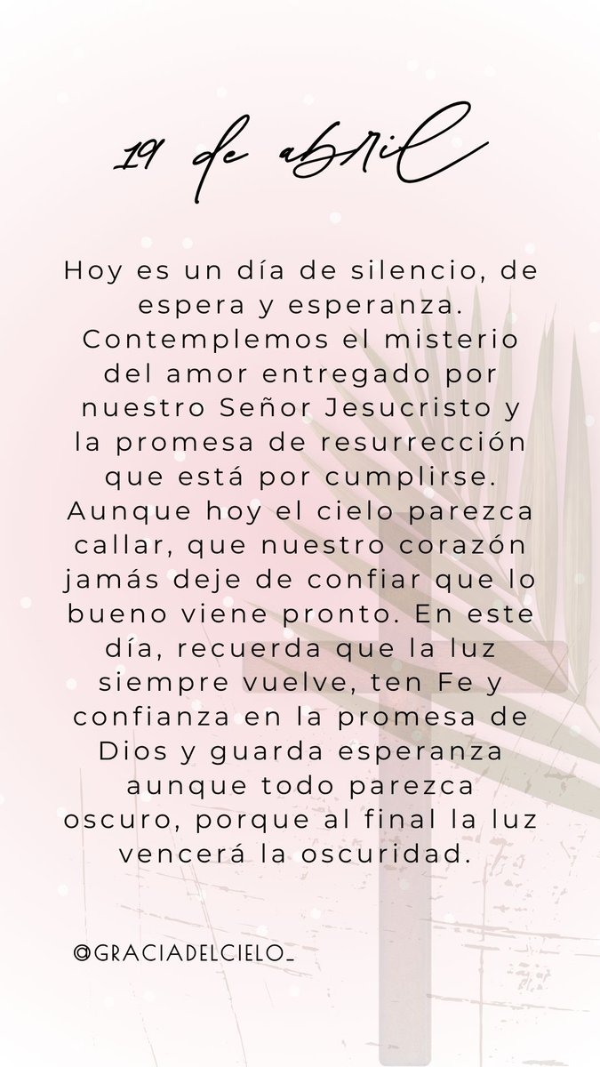GraciadelCielo_'s tweet photo. Sábado Santo✨🫀🙏🏽 https://t.co/AbBQMMqnoS