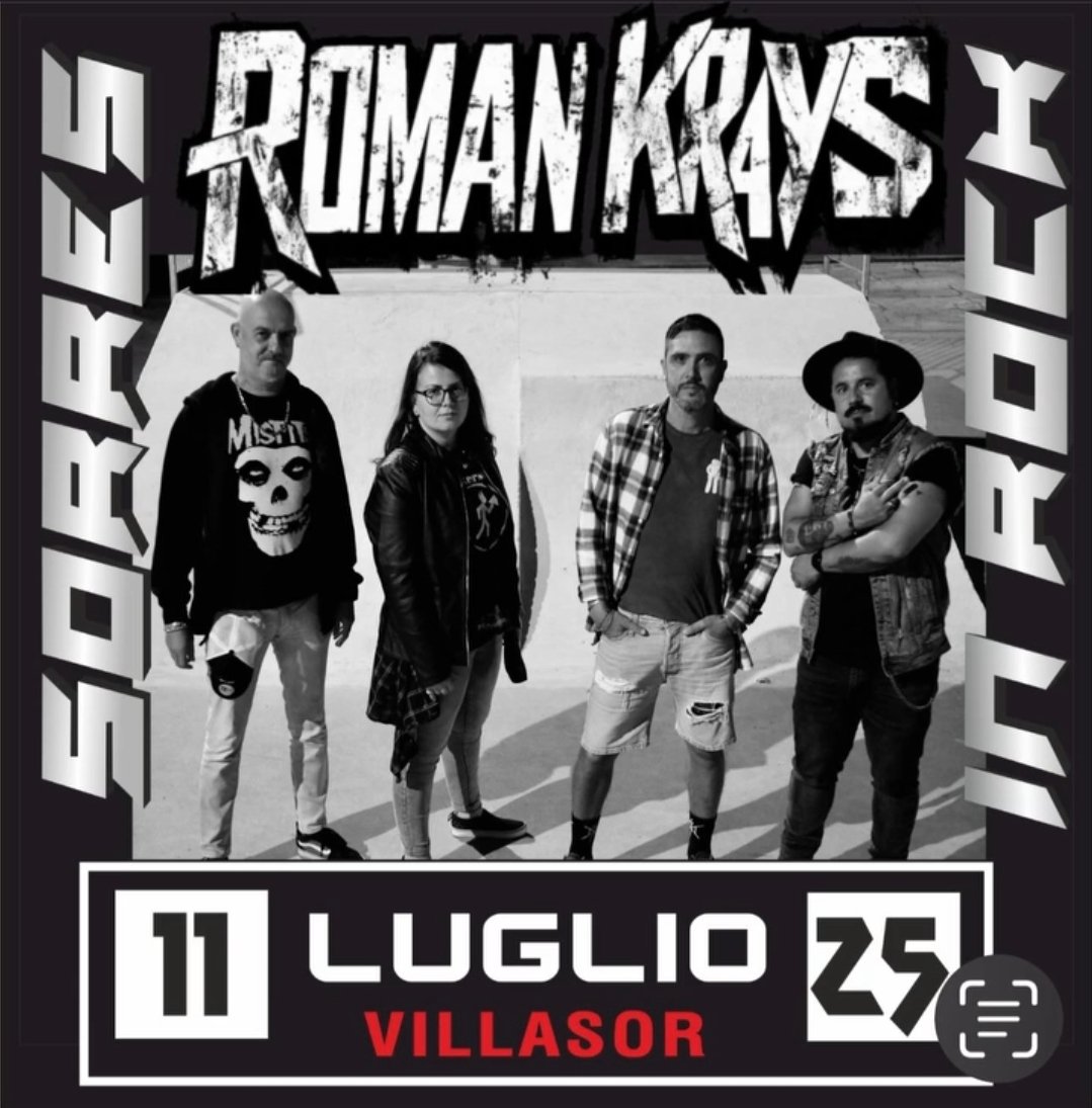 romankrays's tweet photo. SORRES IN ROCK 11/07
Prima bomba estiva
Grande palco, grandi ospiti
Allacciatevi le scarpette ❤️‍🔥
#punk #festival #sorresinrock #villasor #Sardegna #cagliari #rocknroll https://t.co/JjyNKDxIRC