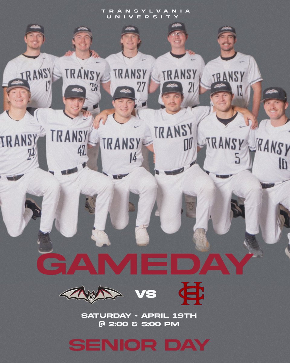 TransyBaseball's tweet photo. SENIOR DAY vs HANOVER COLLEGE 
#FLYPIOS 

📍Lexington, KY
🏟️ Legends Field 
⏰ 2:00 &amp; 5:00 PM
📺 https://t.co/gh4RfUh5Ya
📊 https://t.co/SbSBzfYFkQ https://t.co/62Su7SDN1M