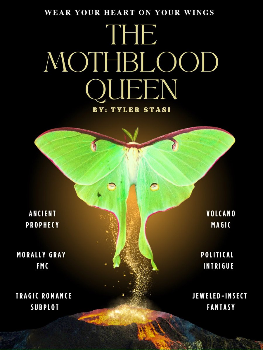 #PosterPit #F #WIP #PosterPitW 

HURRICANE WARS x SWORD CATCHER

Amidst twisted magic and waxen leaves, a new moth queen is crowned. The Domain needs her now more than ever—but her web of secrets may just destroy them all. 

👑🪲🌿💫🌋 (querying soon 👀)