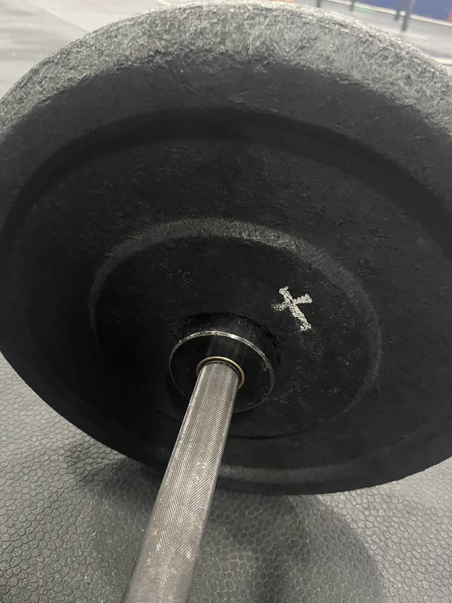 arringtontim10's tweet photo. Each year on Good Friday we do this workout at @CrossFitUCS - the Passion workout. 
One of the heaviest workouts. Not that the bar is heavy, it is what it reminds us of. It points us and makes us think about what He did for us. Happy Easter Team. https://t.co/DvQ6mNRZgS