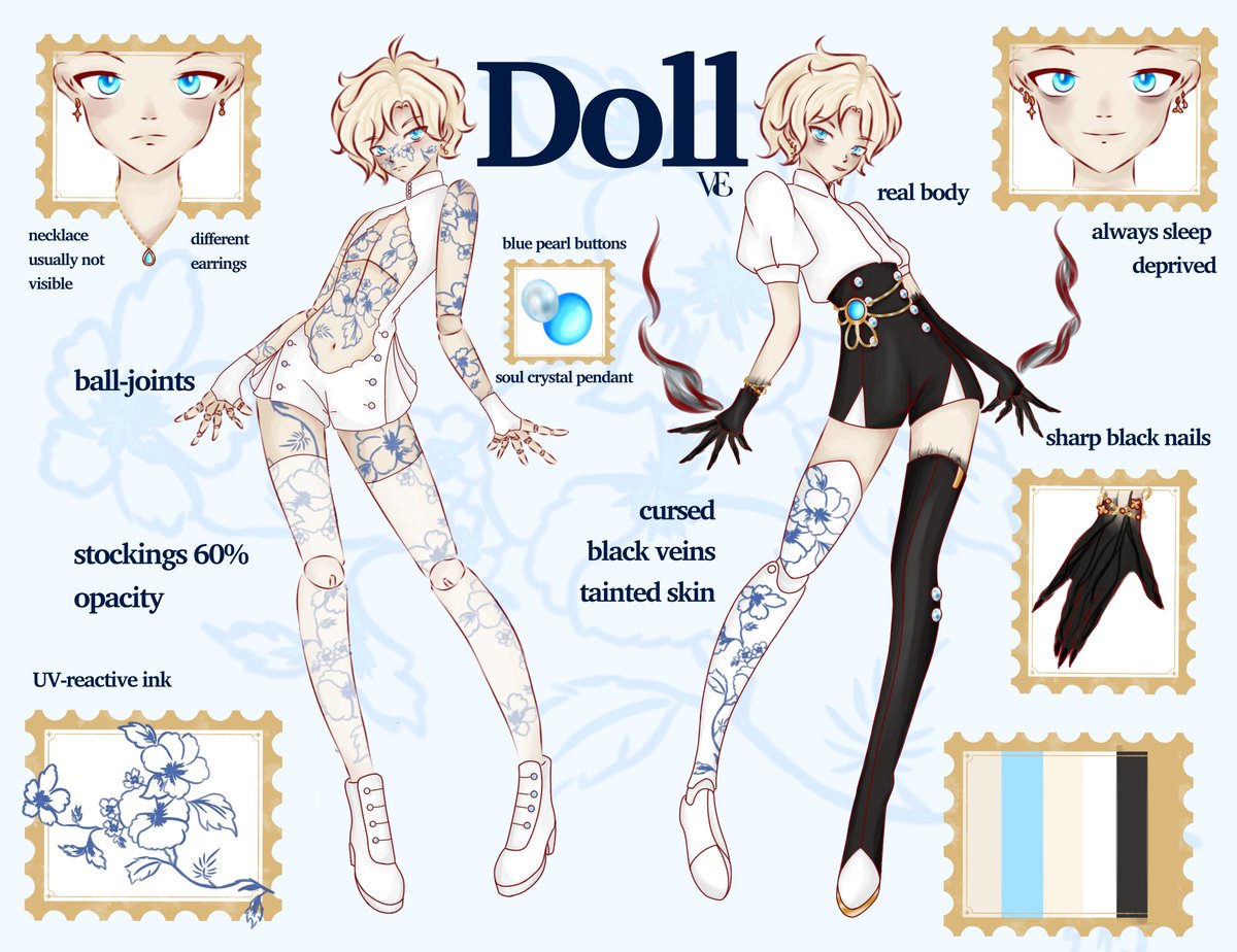 【 Doll reference sheet 】

Finally finished the updated version ✨️💙