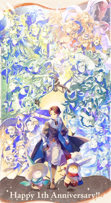激遅周年記念の絵#afkjourney #esperiart #AFKJourney1stAnniversary 