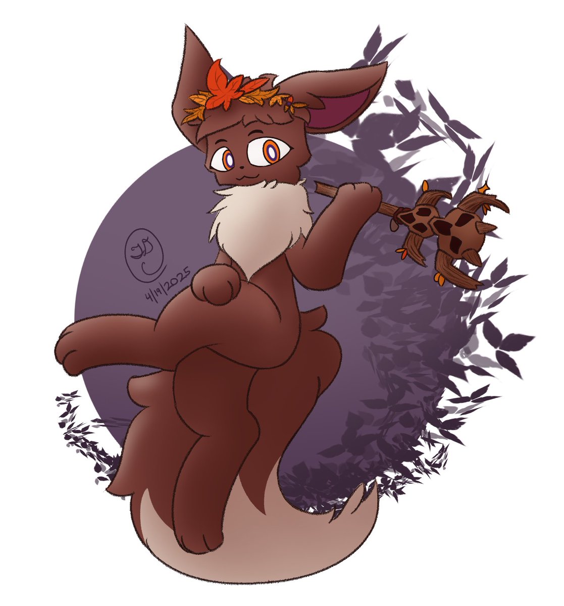 DerpyCloud11731's tweet photo. Bop! Surprise art for @mae-art.bsky.social, with their Eevee sona! It was a ton of fun drawing em ^w^
#pokemon #pokemonoc #eevee #eeveeoc #fanart https://t.co/2fFt80H1I7