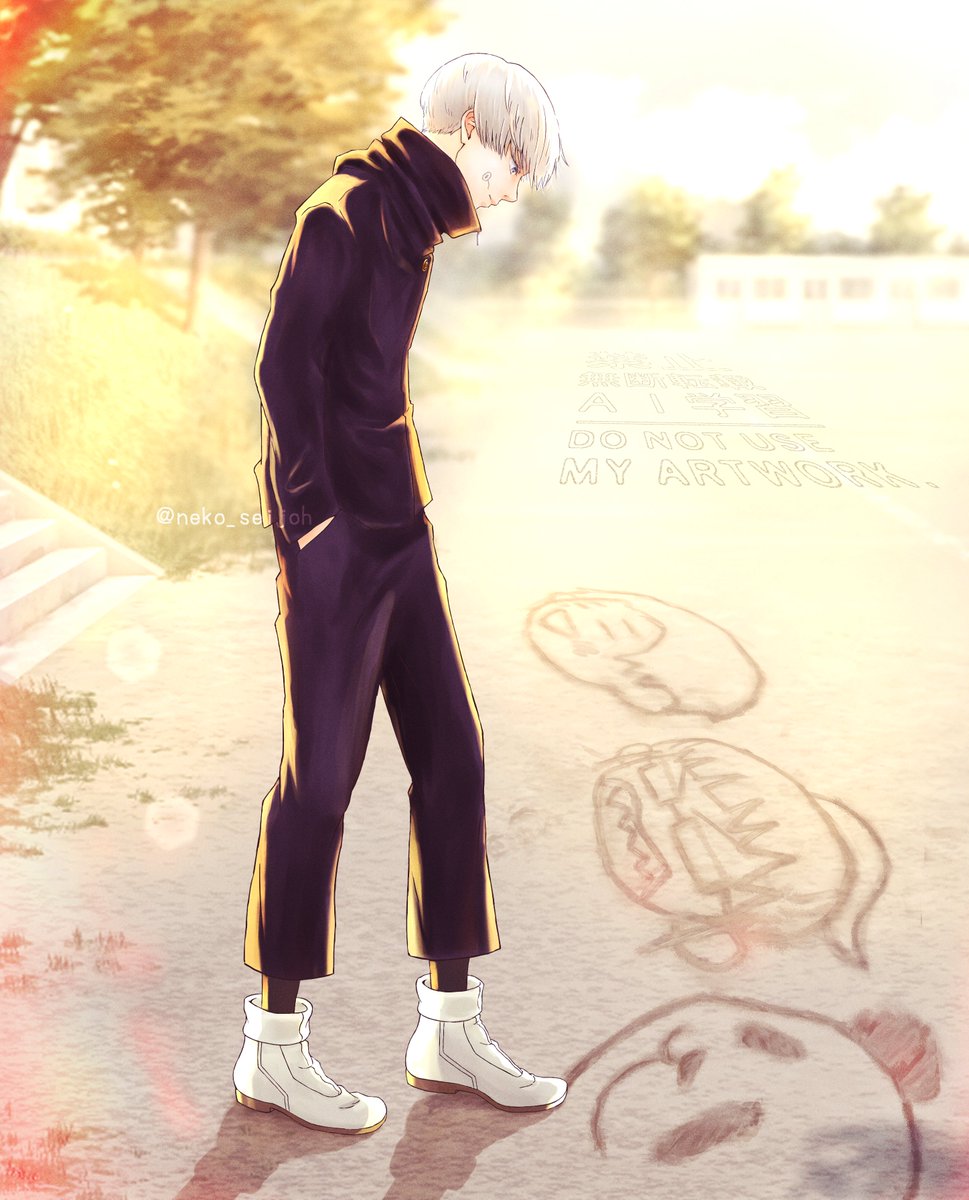 neko_seijoh's tweet photo. とげくんの横顔がただただ描きたくて描いた☺️
もっと顔の角度付けたかったけど難しかったな… https://t.co/Y6lTUgAOyU