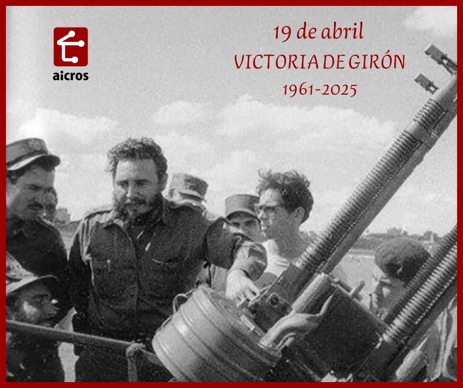 Aicros1's tweet photo. #CubaViveEnSuHistoría y en cada abril se recuerda la epopeya de Girón en la gran del imperialismo yanqui 🇨🇺
@CubaMicons @OsdeGEDIComunic @yick2010 @lupa09806521
#VictoriadeGiron #Fidel #CubaViveEnSuHistoría #TenemoMemoria https://t.co/v5Is2NXqfM