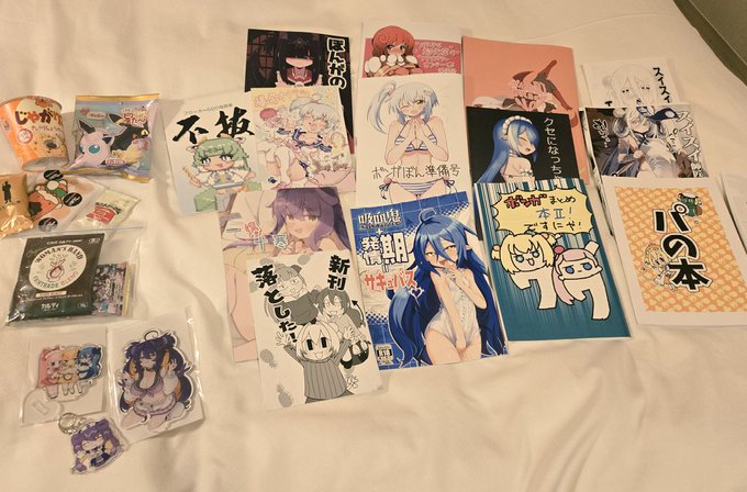 宿着～
本日はプリボムお疲れさまでした
色々買わせていただきました
読むの楽しみです😋
お土産のお菓子渡してたら逆に増える現象が起きました!?ありがたき・・!
こういう場に来ると創作意欲増しまくりますね。次はワイもサークル参加側で出たいぜ✍️ 