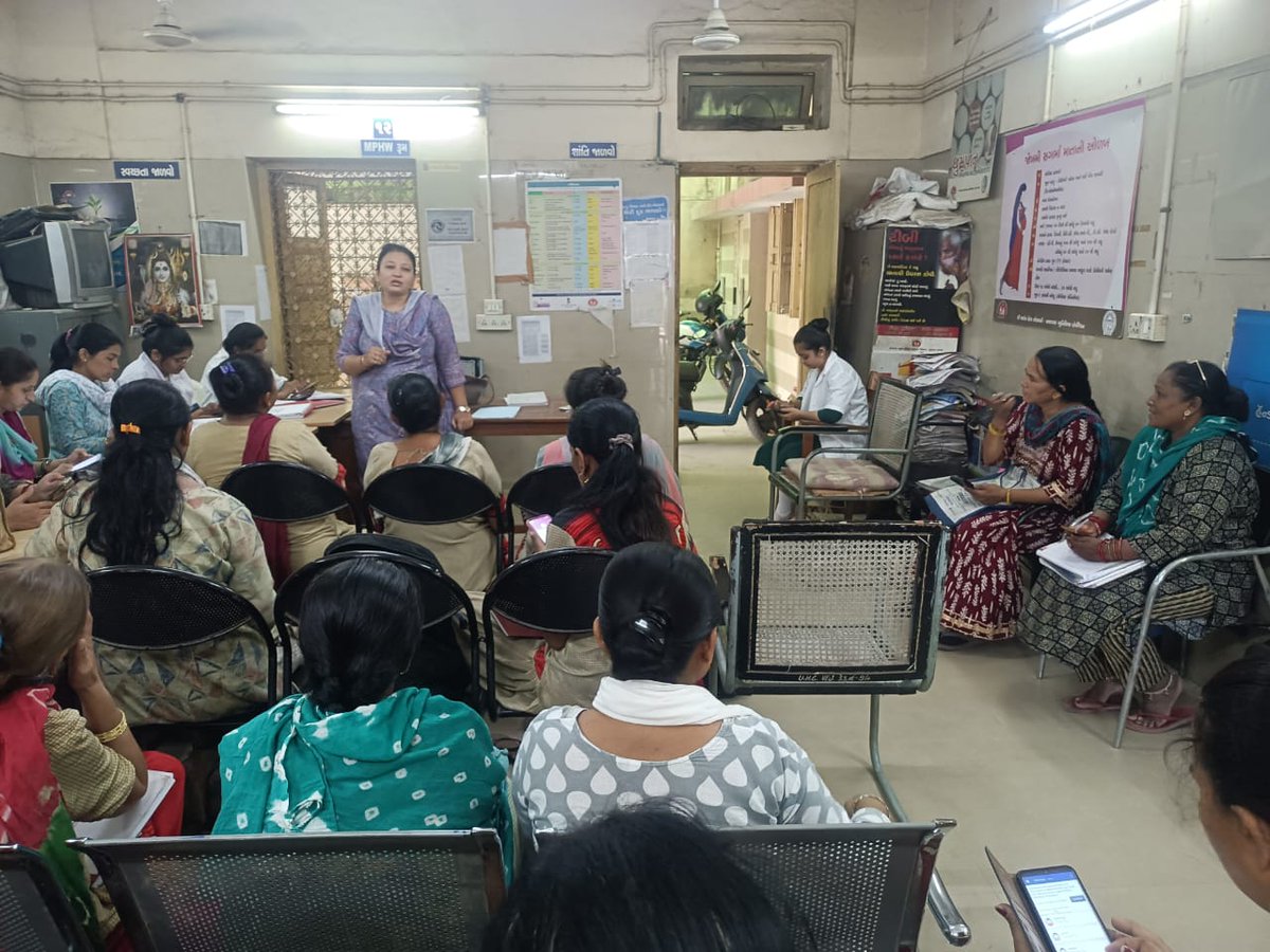 dsbccAmc's tweet photo. Today, all UPHCs under AMCHD focused on key health programs, including Hypertension, Diabetes, Immunization, and a detailed briefing on Kilkari &amp; RBSK through state-level SATCOM.EmpoweringASHAsfor better community health!
#ASHA #HealthPrograms #AMCHD #Kilkari #RBSK #PublicHealth https://t.co/thNeXckBvN