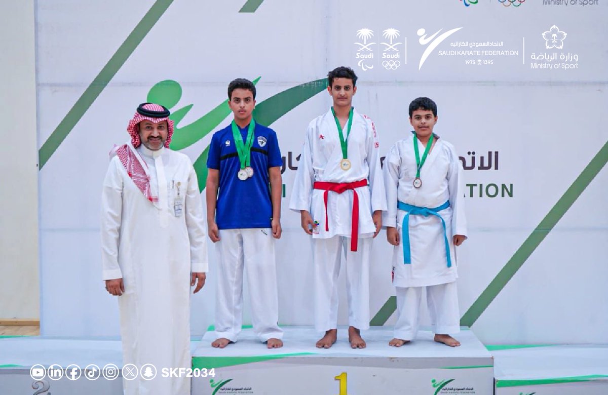 SKF2034's tweet photo. 📸| تغطية تتويج بطولة المجموعة 4 ( كاتا وقتال مؤهلة للممتاز ) ( اليوم الأخير )
🔝| فئة البراعم تحت 12 ، البراعم تحت 14 والناشئين ( بنين )
📍| والتي اقيمت في مدينة نجران ( مدينة الأمير هذلول بن عبدالعزيز الرياضية )
🗓️| خلال الفترة من 17 - 19 ابريل 2025م https://t.co/d2Fl3qA34G