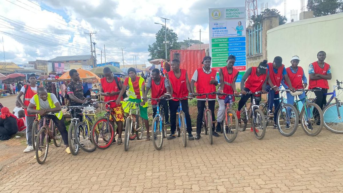 RedCrossYouthKE's tweet photo. To mark 60 years of Red Cross impact, 25+ youths cycled from Kisii to Rongoโraising awareness on road safety & mental wellness! A ride of resilience, unity & purpose. Hereโs to healthy bodies, strong minds & 60 years of humanity!
#RedCrossAt60 #KRCSYouth #PedalForChange https://t.co/bjYhkQs9y1