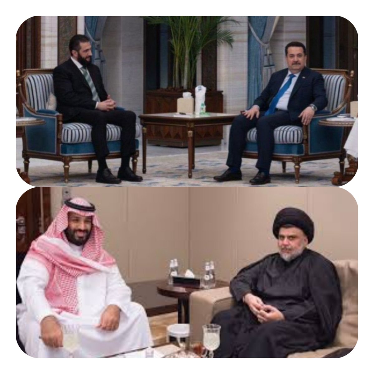 almkrod's tweet photo. اكو مثل عراقي يكول:
(كحبة تكول للكحبة اني اشرف منج) 
كما رفضنا سابقا جلوس السيد مقتدى مع الوهابي وعدو الشيعة صاحب ال 4000 عجلة مفخخخة تطشرت بها اجساد الشيعة. 

واليوم رفضنا جلوس السيد السوداني مع ارهابي لا يقل شانه عن شان ابن سلمان في الارهاب. 

ايها القحي لا تصير براسنا شريف اليوم
وانت ومن خلفك كحبة قديمة امس؟