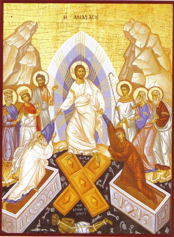 sometimesalight's tweet photo. Both of these representations of Holy Saturday are true simultaneously. We experience the cold, shadow of death while Christ is actively setting souls free. https://t.co/Kr4LGnURAG
