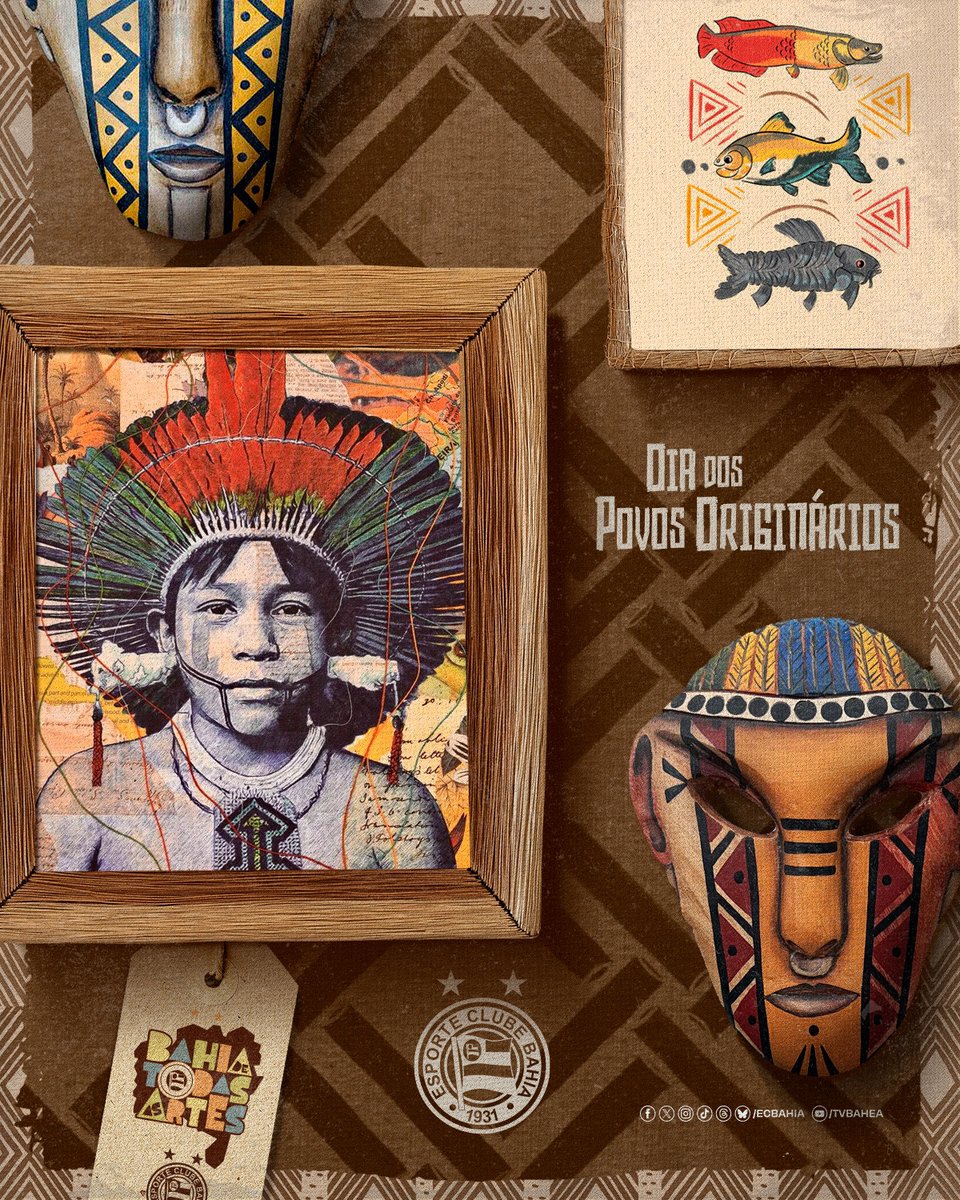 ecbahia's tweet image. “Antes do Brasil da Coroa, existe o Brasil do Cocar. Antes do Brasil do verde e amarelo, existe o Brasil do jenipapo e do urucum. Não conheceremos o Brasil antes de conhecer a história indígena”.

Parceiro de longa data da causa e dos povos originários, o Esquadrão saúda mais um…