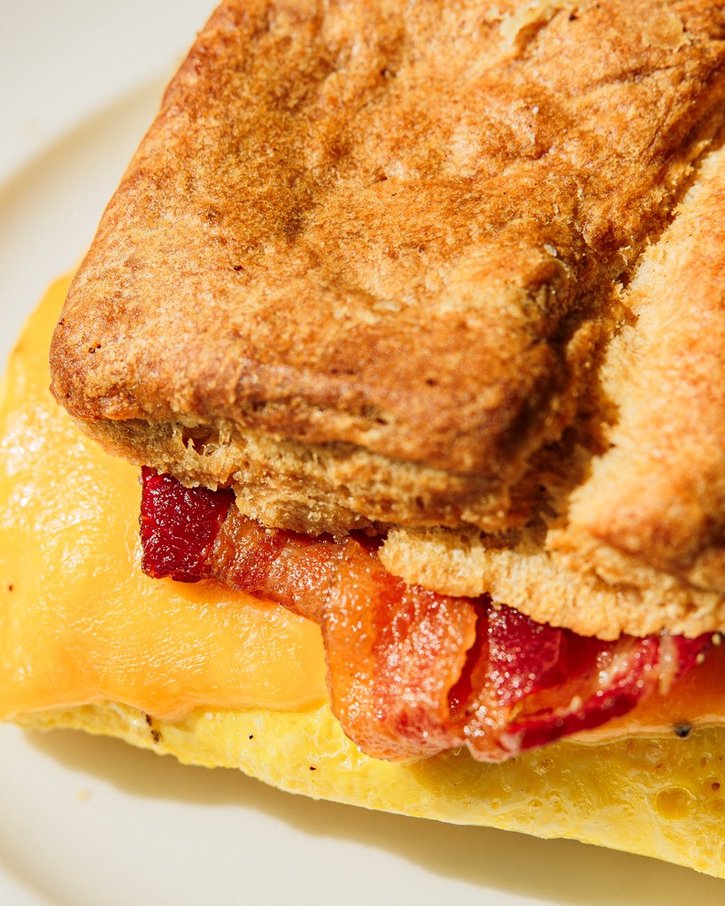 Nothing says Saturday morning quite like a biscuit sammie 🤩

Bacon, egg, and cheese all on the iconic Table square biscuit. What could be better!?

See you today or tomorrow for your morning fix 😉