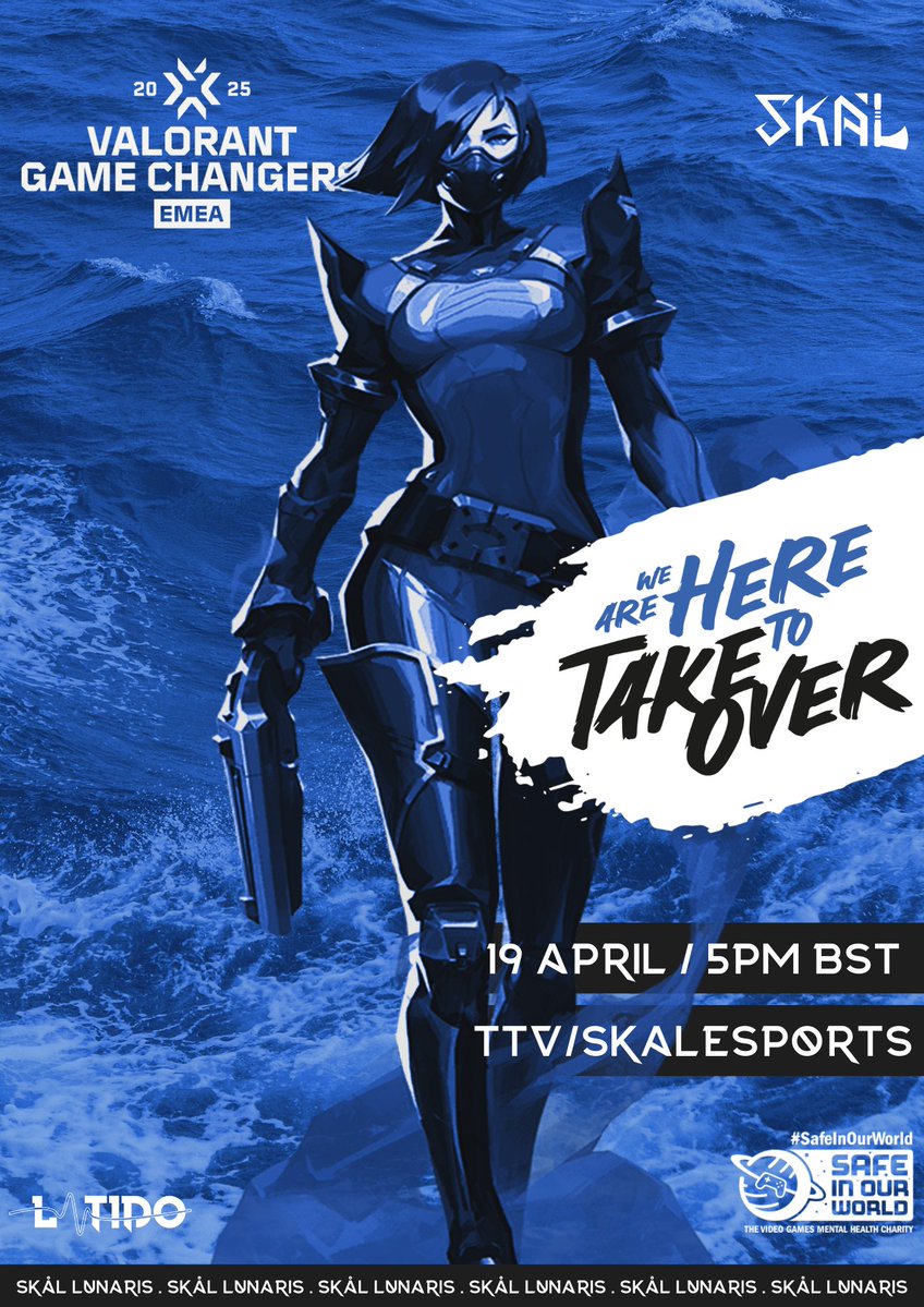SKÅL Esports (@skalesports_) on Twitter photo We start our VCT Game Changers EMEA: Contenders Series 1 Open Qualifiers today! 🌜Starting at 5pm BST on:
twitch.tv/skalesports
The Team:
@justmegorl
<a href="/iriscoa/">iris</a>
<a href="/gabbirellattv/">LFT Basura♡</a>
<a href="/vampiresvlr/">luna</a>
<a href="/kalmiaflowers/">SKÅL kalmia</a>
Super sub
@katyemilyx
Coach
<a href="/Akamask_/">Patrick Decker/Akamask 🐬</a>
Manager
<a href="/mllivlr/">milli</a> We start our VCT Game Changers EMEA: Contenders Series 1 Open Qualifiers today! 🌜Starting at 5pm BST on:
twitch.tv/skalesports
The Team:
@justmegorl
<a href="/iriscoa/">iris</a>
<a href="/gabbirellattv/">LFT Basura♡</a>
<a href="/vampiresvlr/">luna</a>
<a href="/kalmiaflowers/">SKÅL kalmia</a>
Super sub
@katyemilyx
Coach
<a href="/Akamask_/">Patrick Decker/Akamask 🐬</a>
Manager
<a href="/mllivlr/">milli</a>