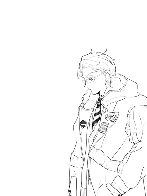 久しぶりに絵描いたから手が痛いです 