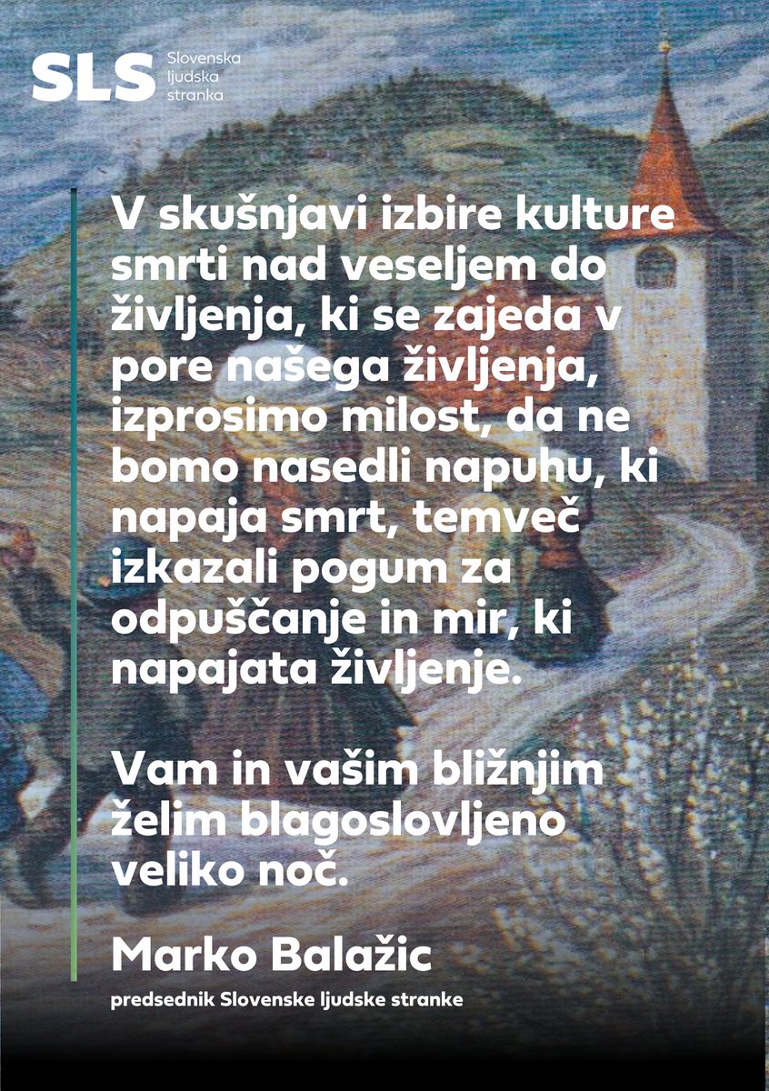 Naj vas velikonočni prazniki napolnijo z mirom, ljubeznijo in upanjem. Vam in vašim bližnjim želimo blagoslovljeno veliko noč. 🕊️🐣