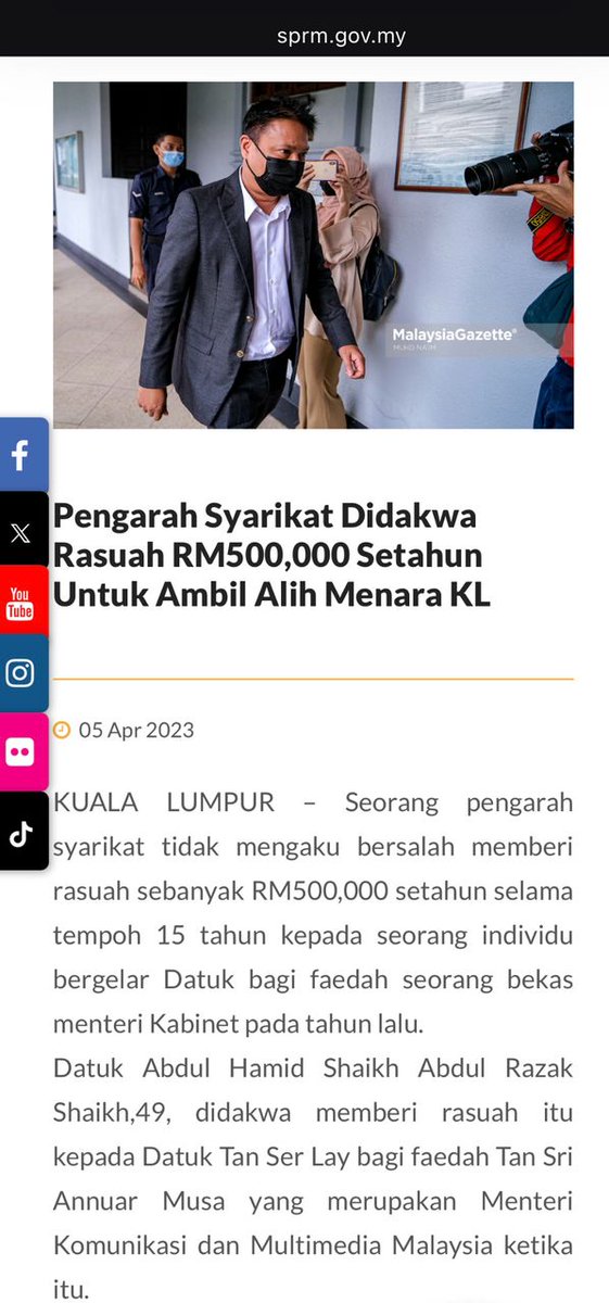 Rancak jugak cytro PN dok heret naratif ni.. Bila kena halau keluar daripada Menara KL, Hamid Sheikh ni jaja cerita kononnya company Melayu kena halau.. 

Tapi…

Tan Ser Lay tu Melayu ke..?🤔