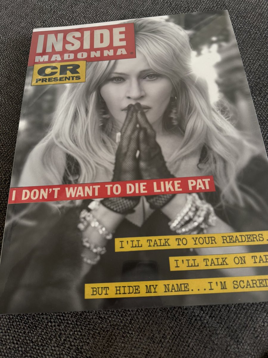 D_Roosh's tweet image. Ooh it’s arrived I kinda want to keep it sealed but can’t resist it #InsideMadonna #Madonna #StevenKlein #FuneralRites #MadonnaFans
