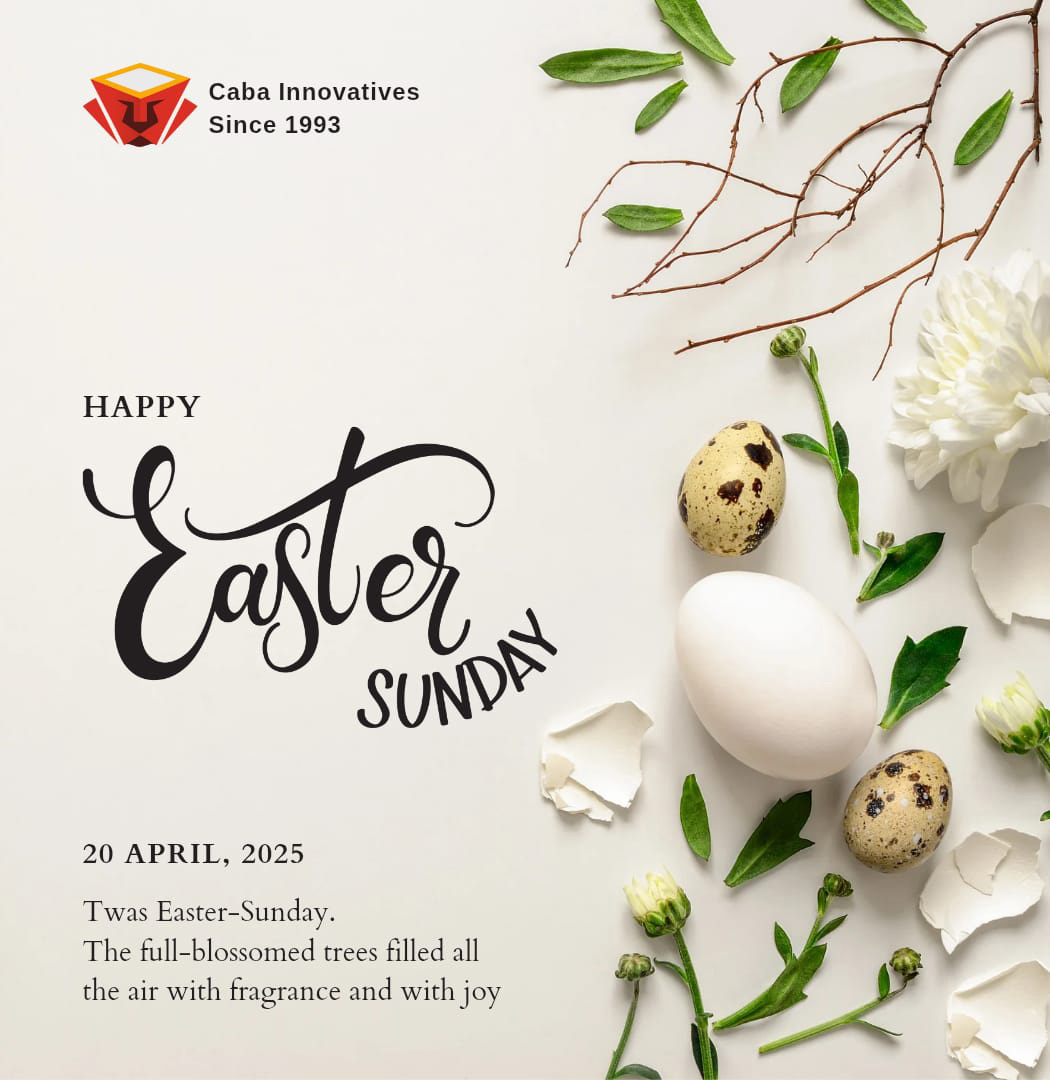 CabaInnovative's tweet photo. 🌸 Wishing you a joyful and blessed Easter Sunday 2025 filled with hope, love, and renewal. 🕊️
May this day bring peace to your heart and light to your path.

#EasterSunday #Celebration #Blessings #CelebrateEaster2025 #cabainnovatives #multimediainstitute https://t.co/AgpQLRBtym