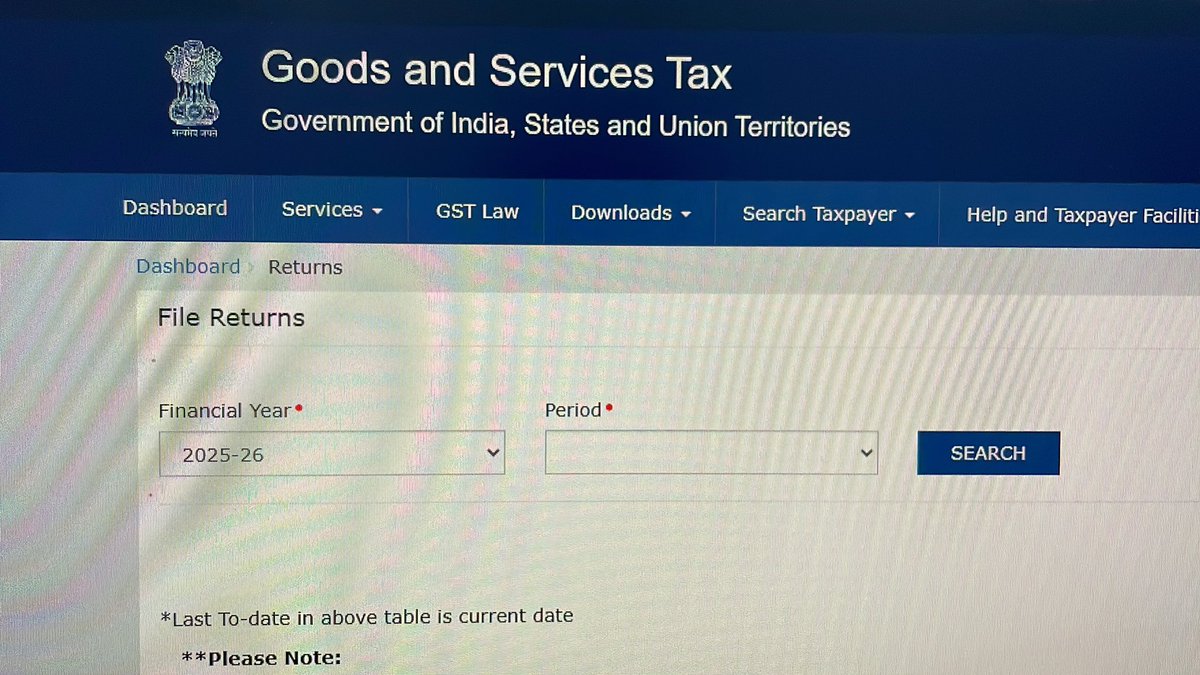 catariqbhat's tweet photo. GST Portal is not working properly. We are facing issue while select specified month for filing. March month only visible in menu option after click on return dashboard option number of times. @GST_Council @Infosys @FinMinIndia https://t.co/OMvKfASWOX